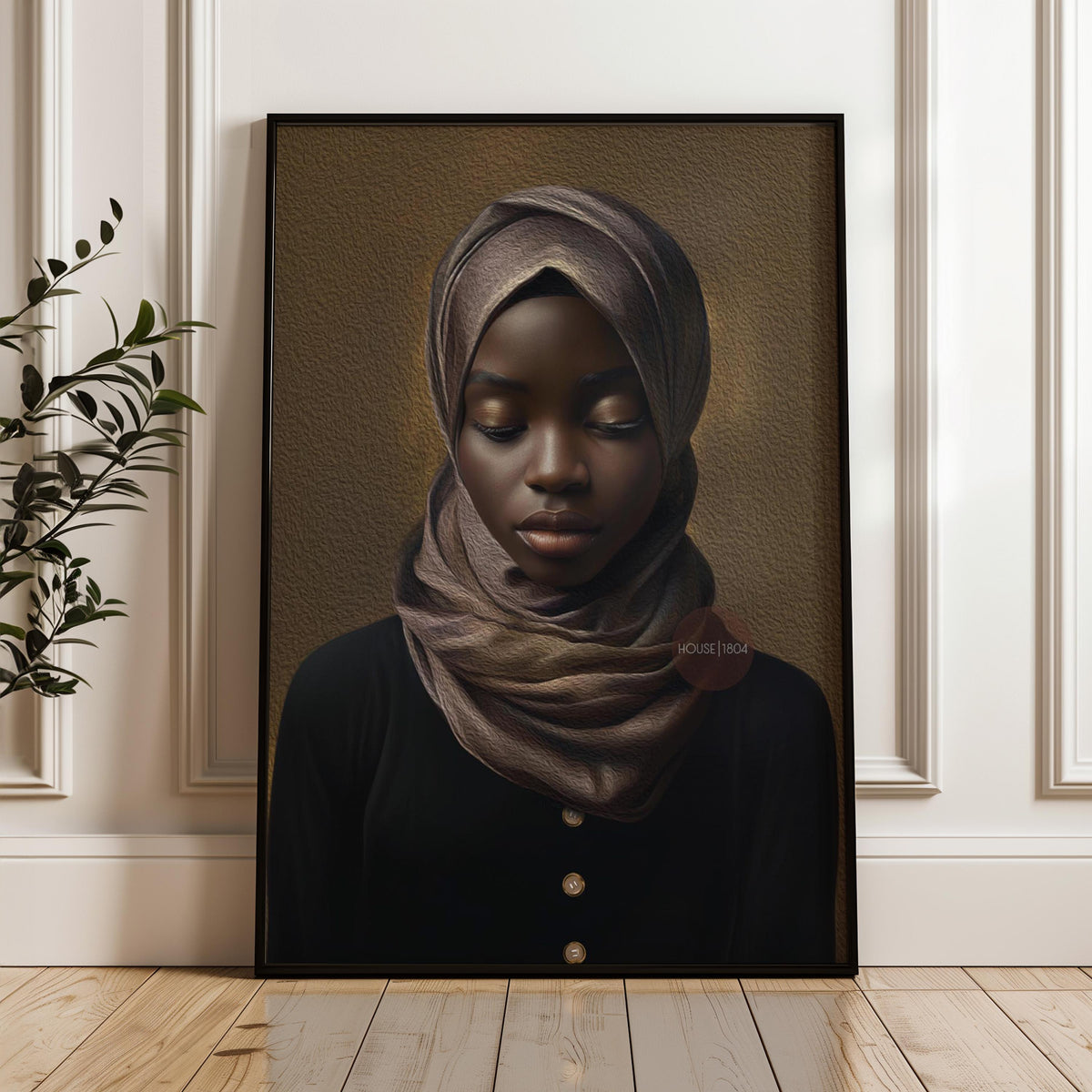 Muslim Woman Artwork, Islamic Wall Art Print, Faith Inspired Home Decor