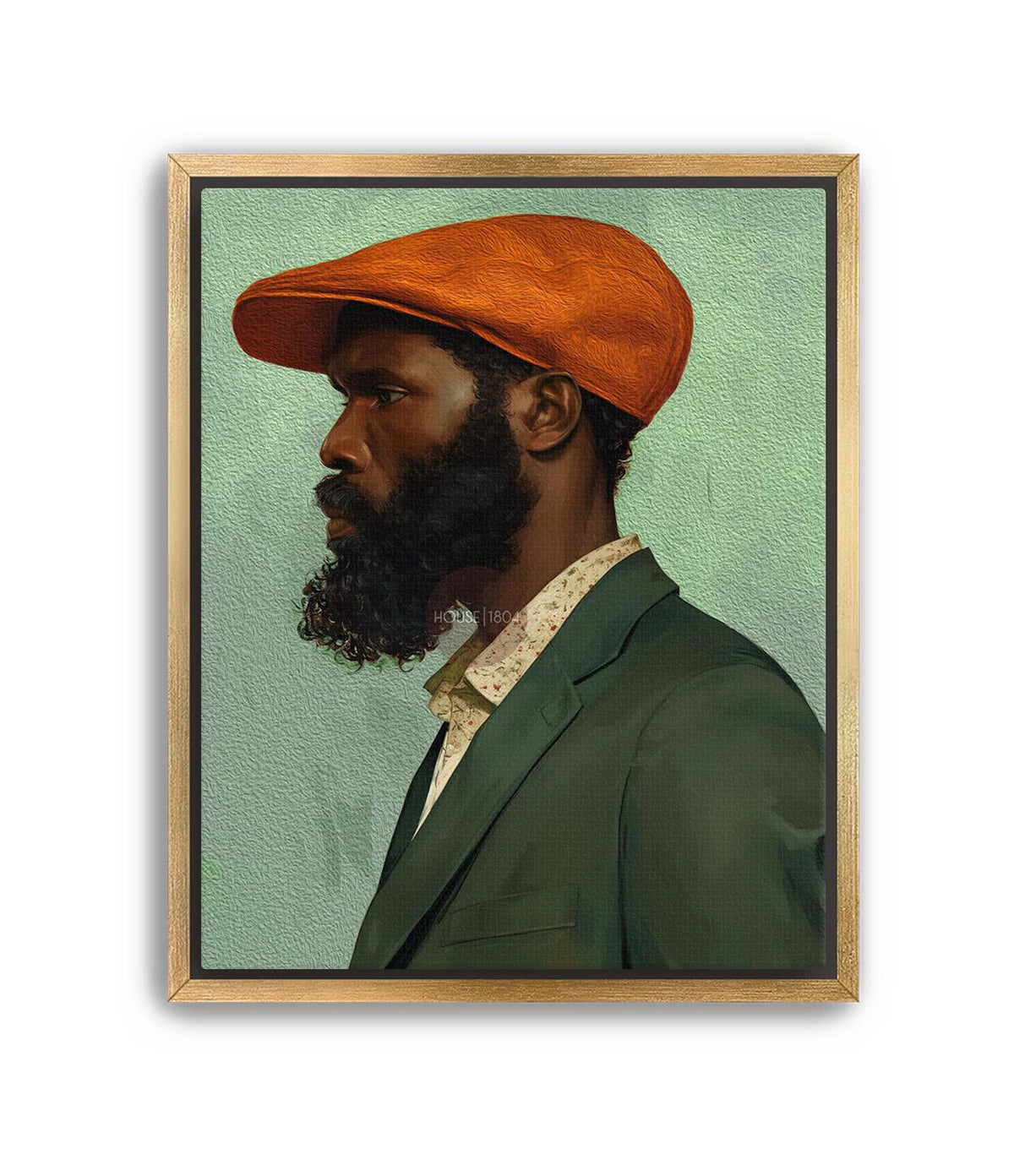 African American Male Art, Modern Afrocentric Portrait Print Fine Art