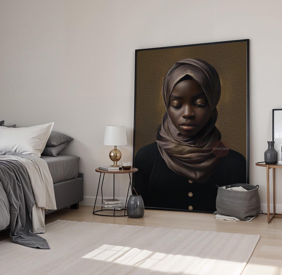 Muslim Woman Artwork, Islamic Wall Art Print, Faith Inspired Home Decor