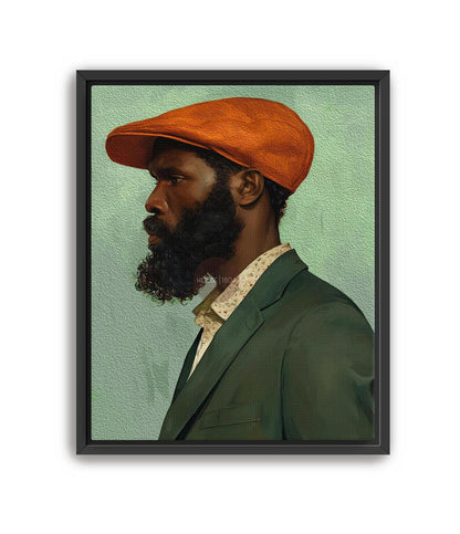 African American Male Art, Modern Afrocentric Portrait Print Fine Art