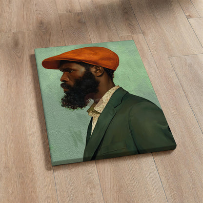 African American Male Art, Modern Afrocentric Portrait Print Fine Art