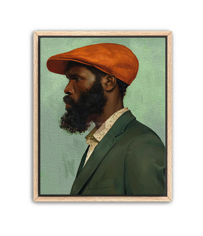 African American Male Art, Modern Afrocentric Portrait Print Fine Art