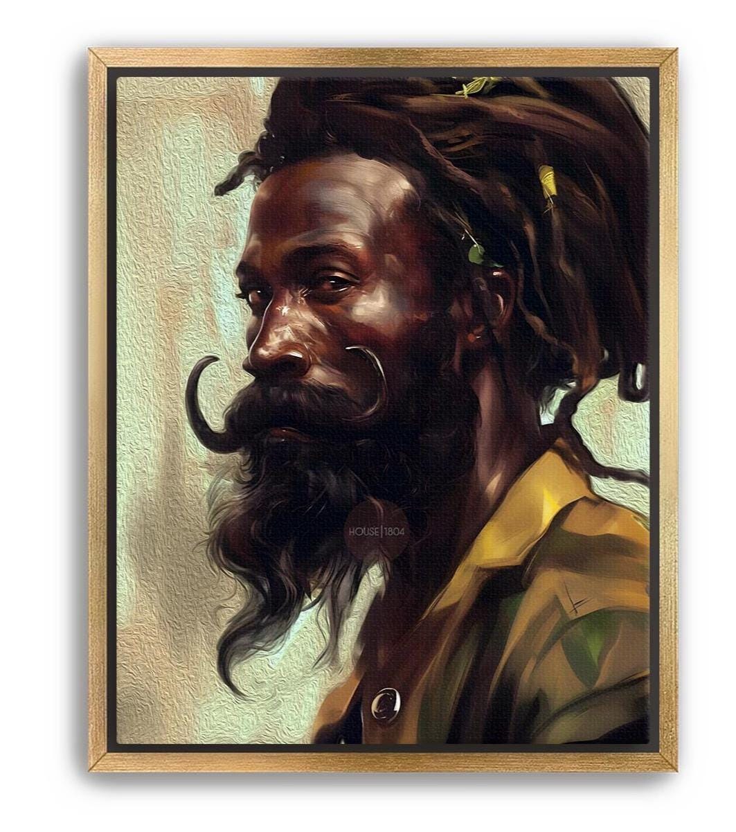 Black Earthy Art, Afrocentric Black Man Art, African-American Man Art, Black Man Art, Black Boy Art, Black Art Hair Locs, Masculine Wall Art