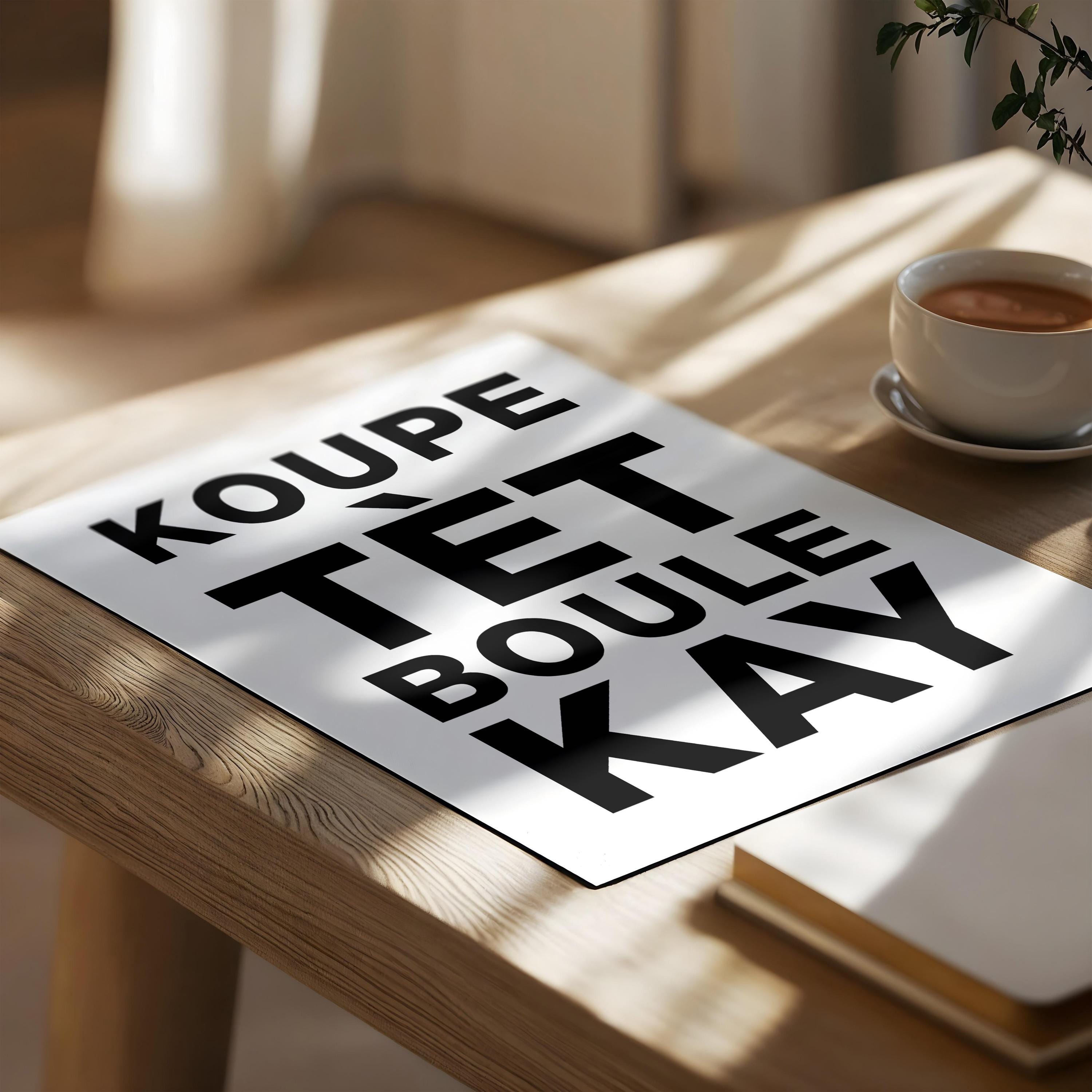 Koupe Tet Boule Kay Art Print: Haitian Revolution, Dessalines Art