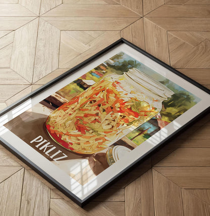 Haitian Pikliz Art Print: Caribbean Kitchen Decor