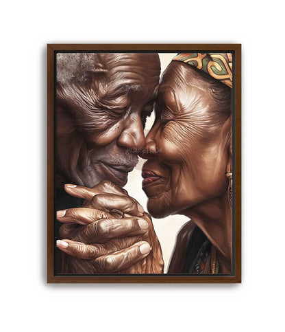 Elder Couple Anniversary Gift Wall Art