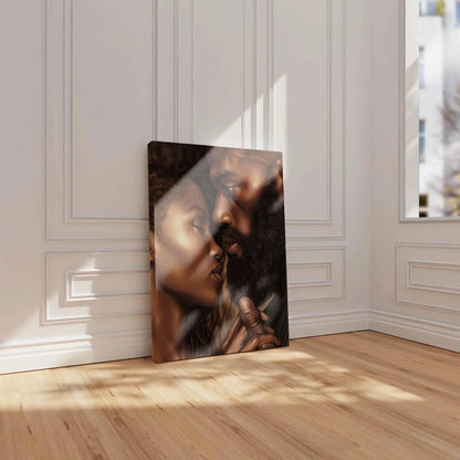 Black Couple In Love Art Prints