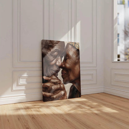 Elder Couple Anniversary Gift Wall Art