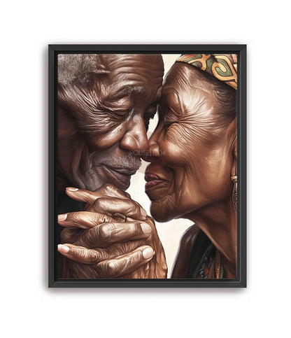 Elder Couple Anniversary Gift Wall Art