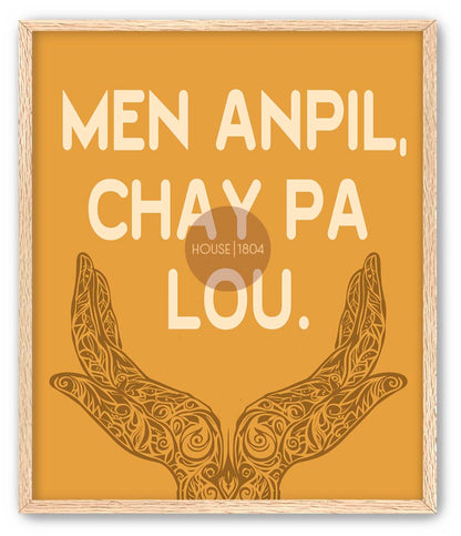 Men Anpil Chay Pa Lou Art Print