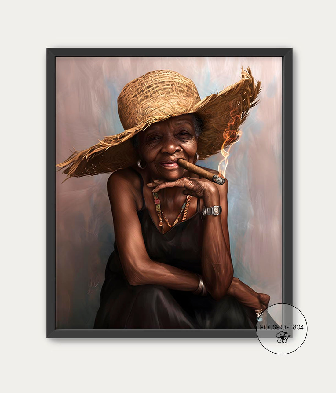 Black Woman Art Print - Mona