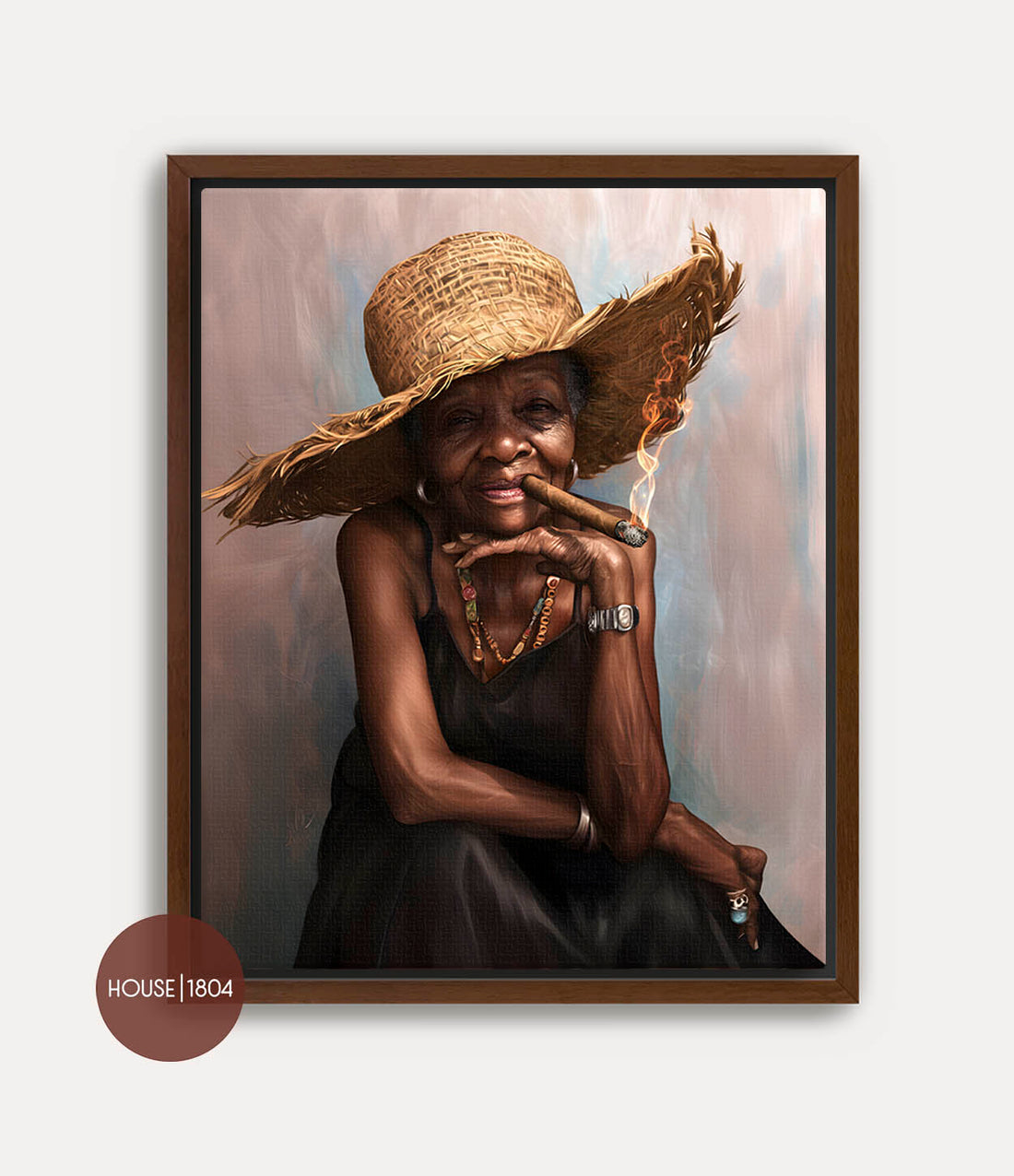Black Woman Elder Art Print