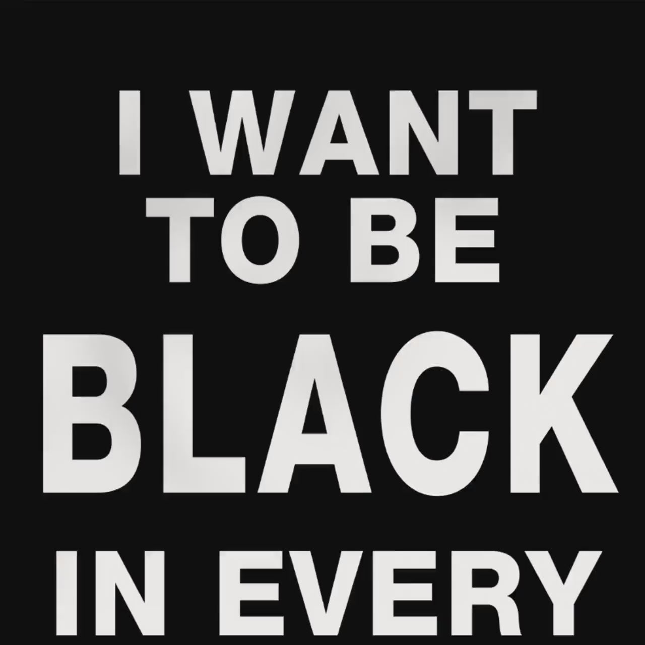 Minimalist Typography Print, Black and Proud