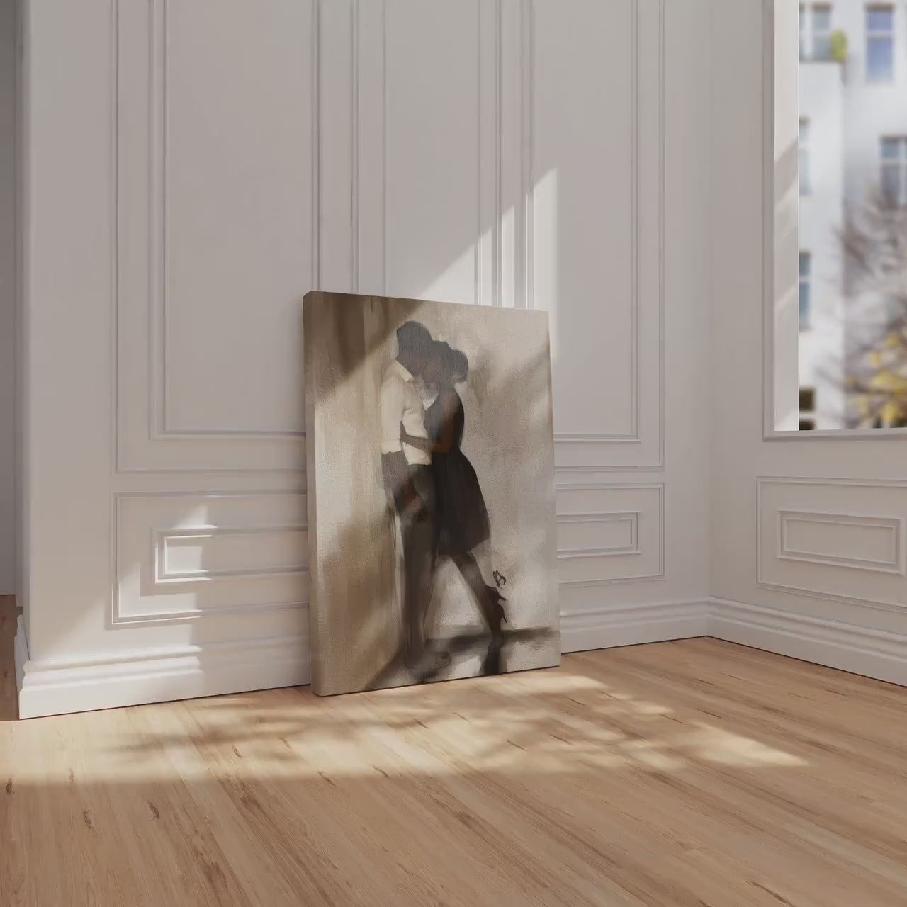 Black Love Art Print, African American Couple, Valentine&