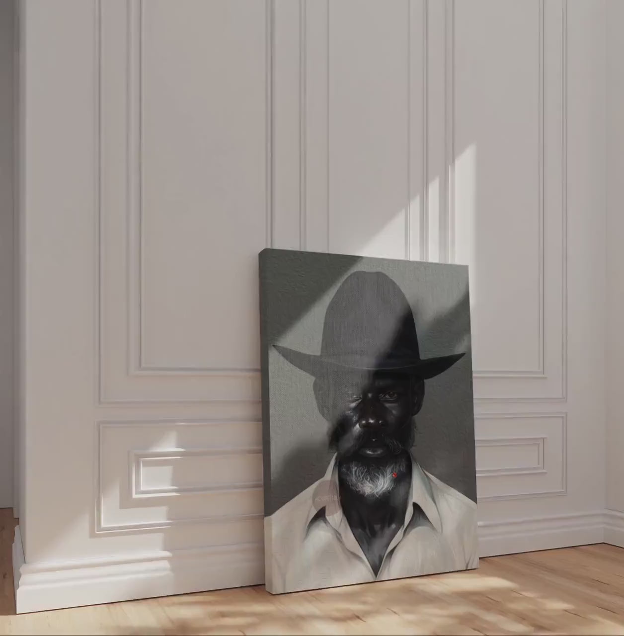 Black Man Gray Beard Canvas Art, Silver Fox Man Art Print, Gray Haired Man Art,  Black Man Art, Mature Art, African American Man Art