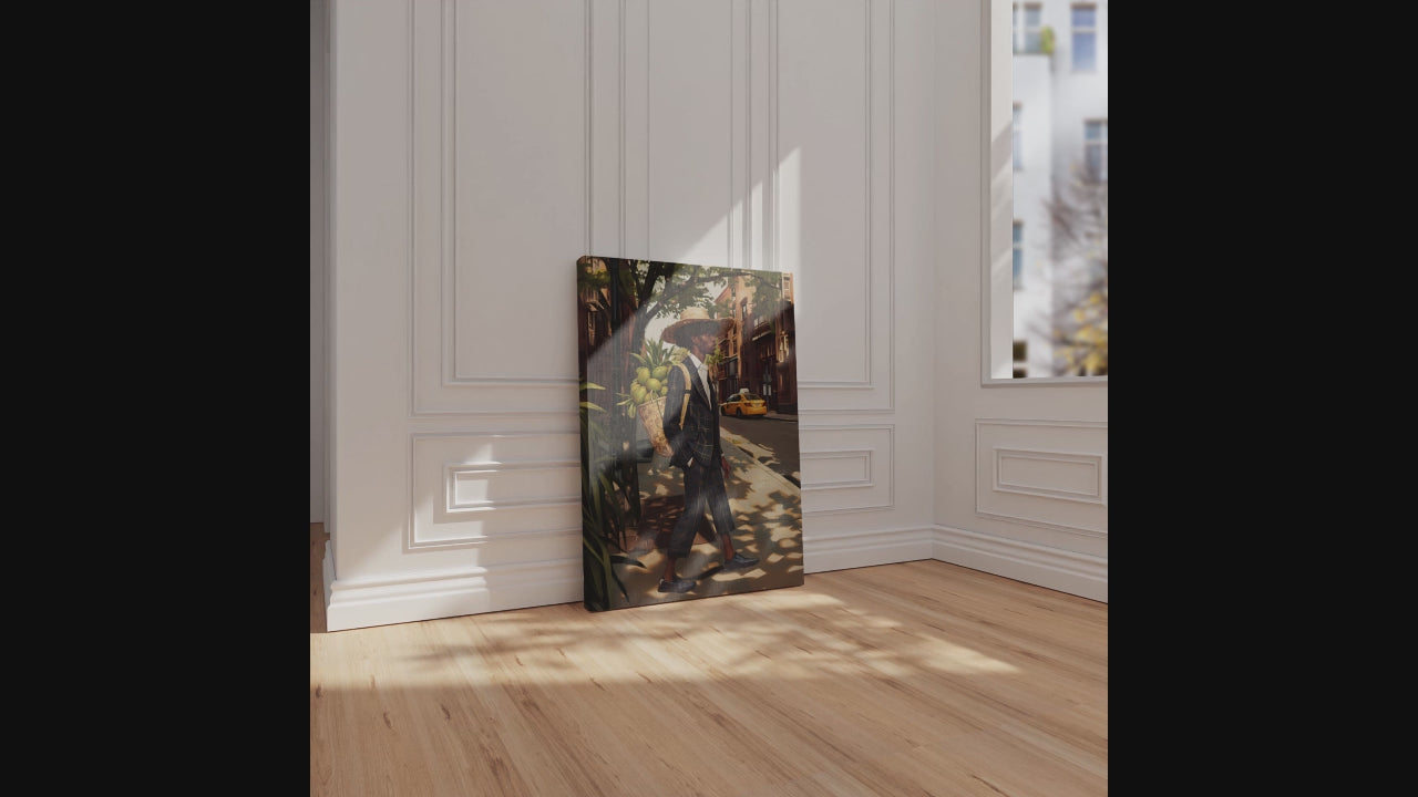 Black Man in Suit Urban Canvas Art Prints