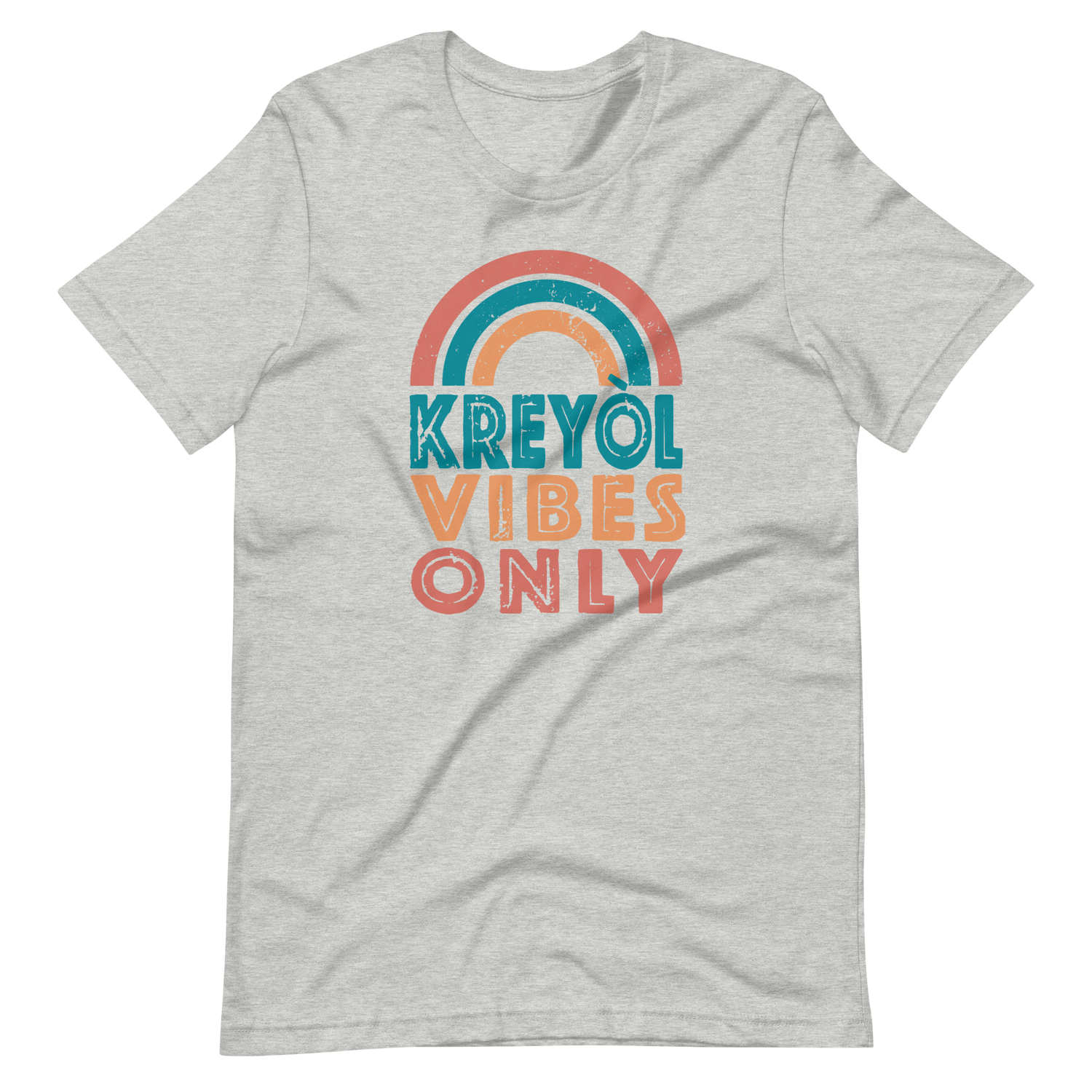 Kreyol Vibes Only Rainbow Tshirt