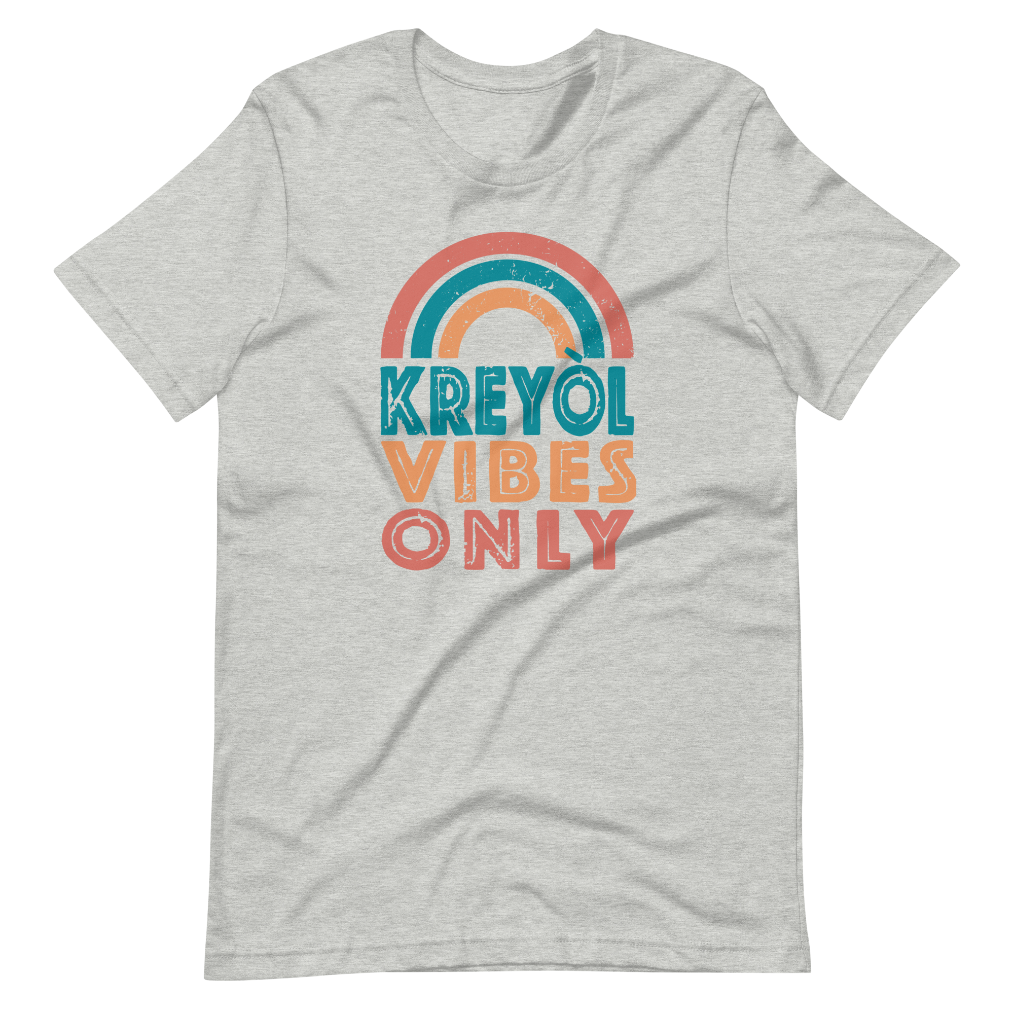 Kreyol Vibes Only Rainbow Tshirt