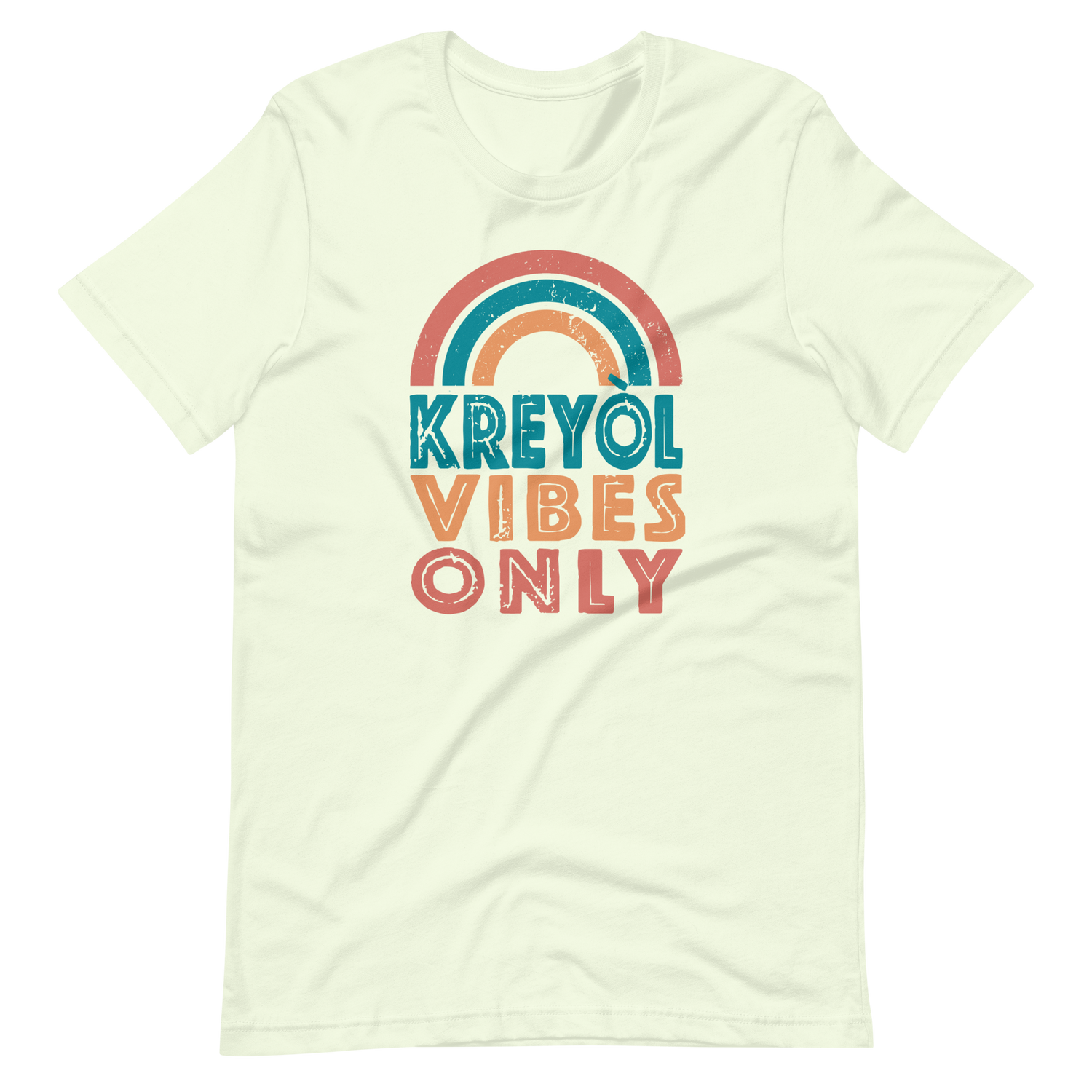 Kreyol Vibes Only Rainbow Tshirt