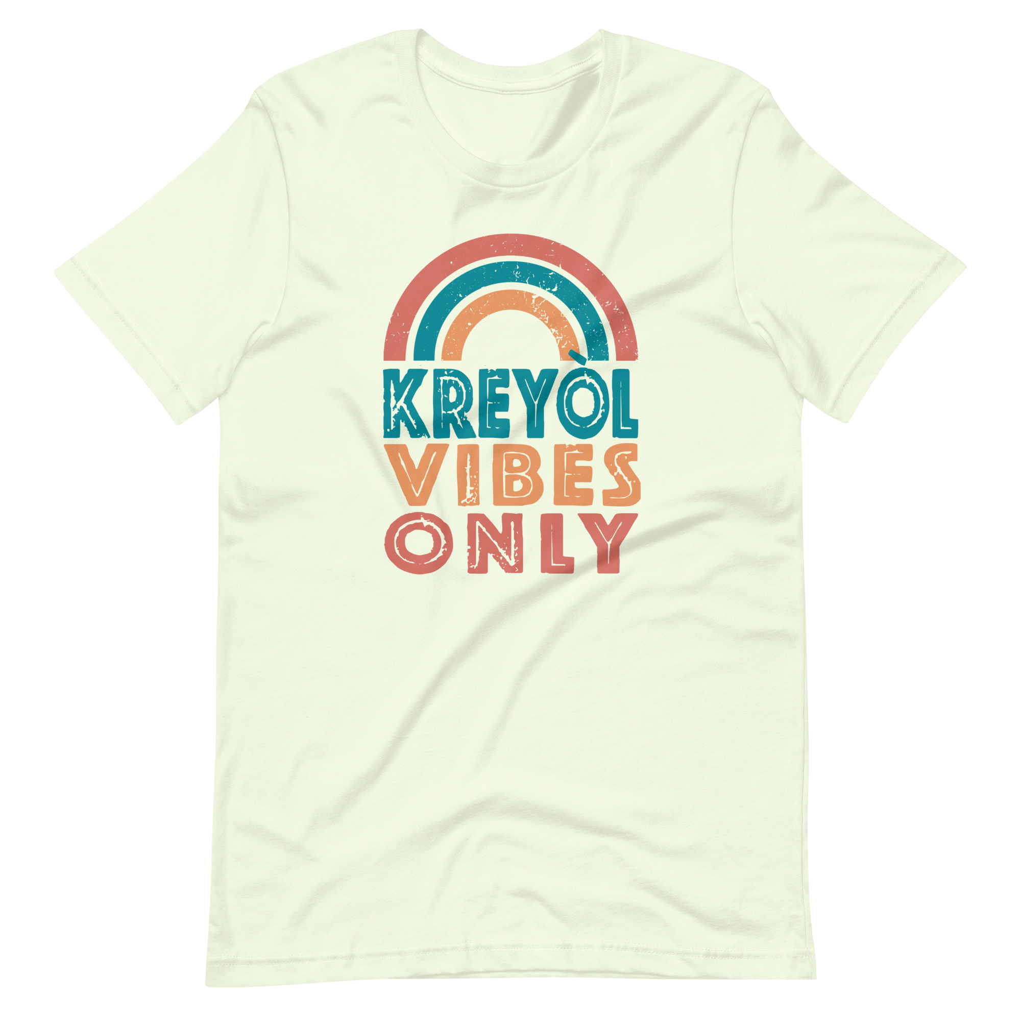 Kreyol Vibes Only Rainbow Tshirt