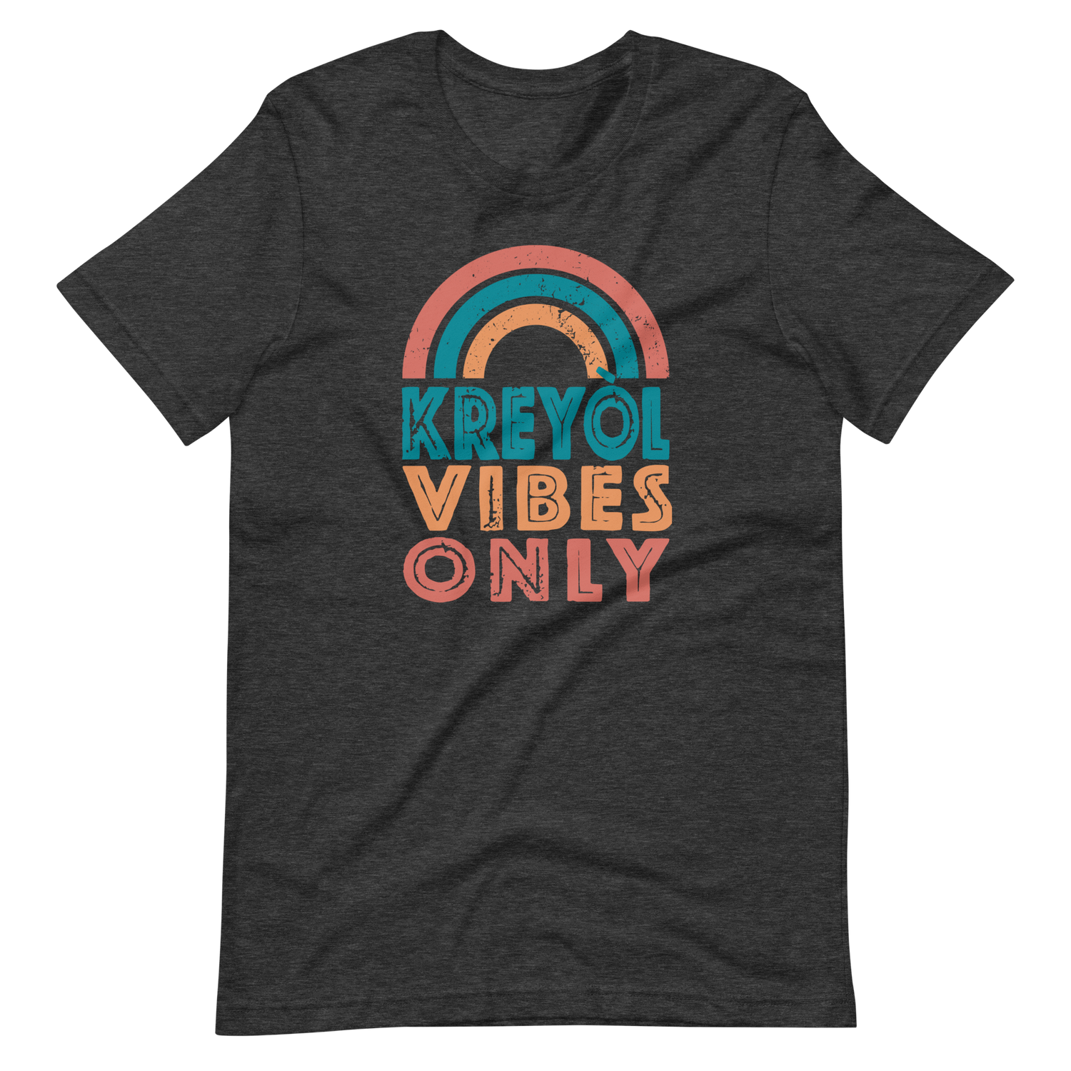 Kreyol Vibes Only Rainbow Tshirt