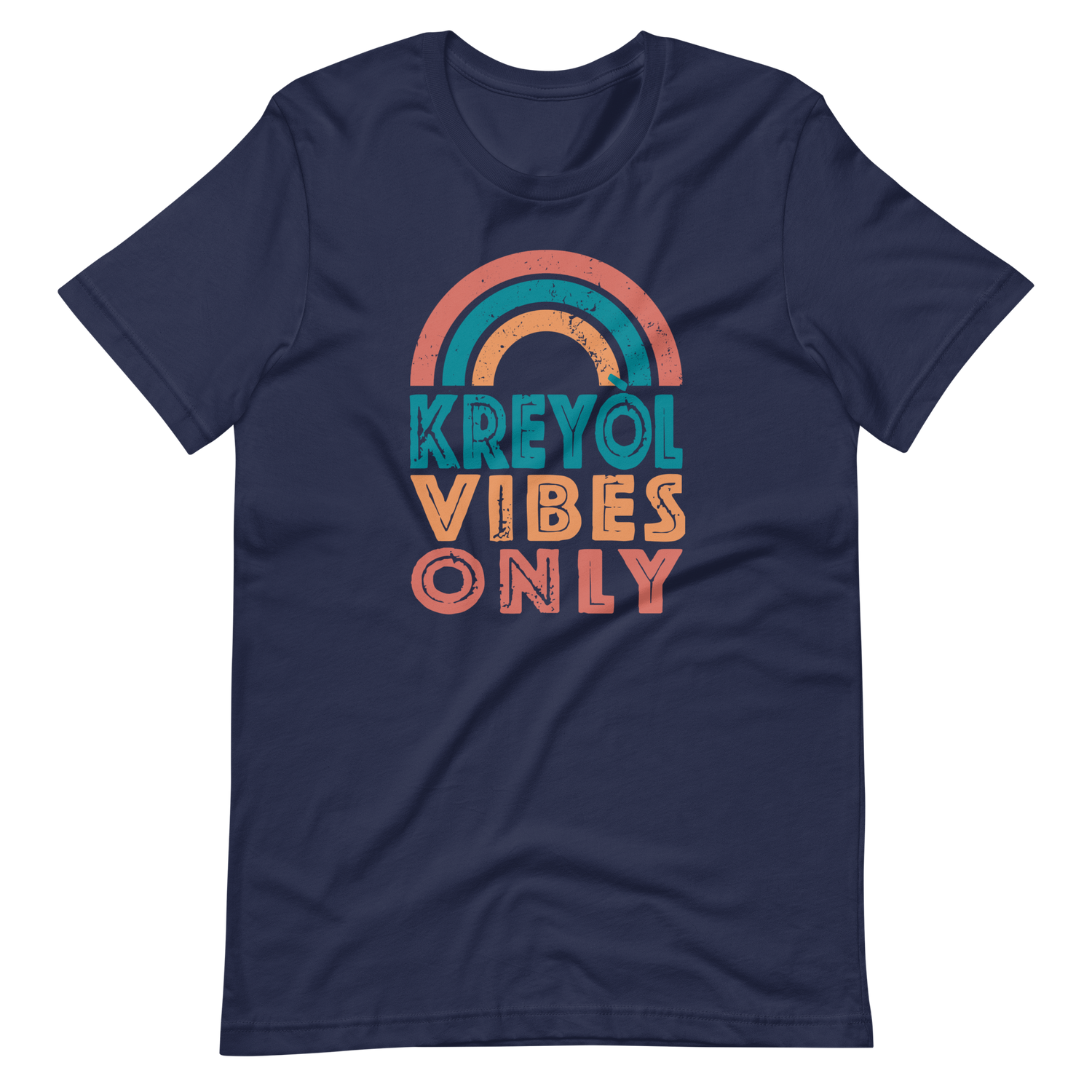 Kreyol Vibes Only Rainbow Tshirt