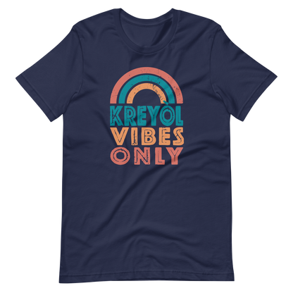 Kreyol Vibes Only Rainbow Tshirt