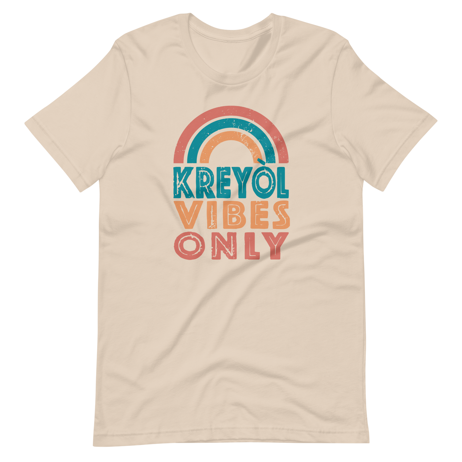 Kreyol Vibes Only Rainbow Tshirt