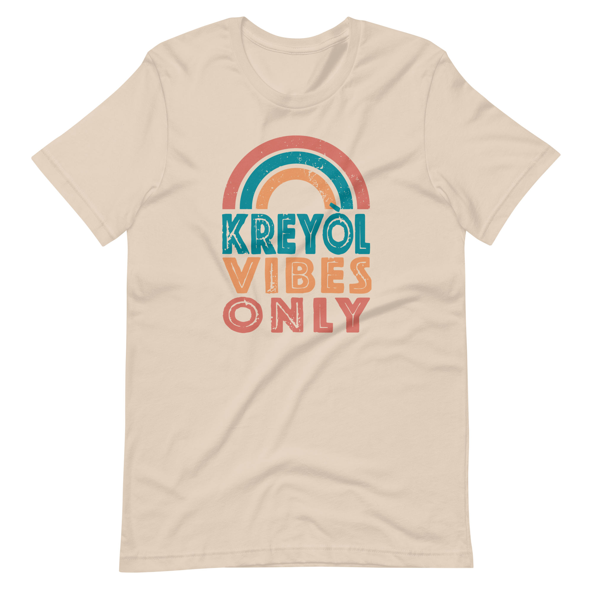 Kreyol Vibes Only Rainbow Tshirt