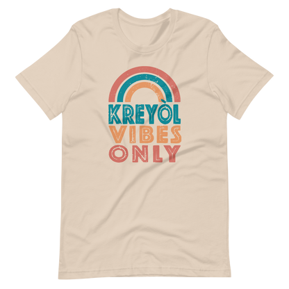 Kreyol Vibes Only Rainbow Tshirt